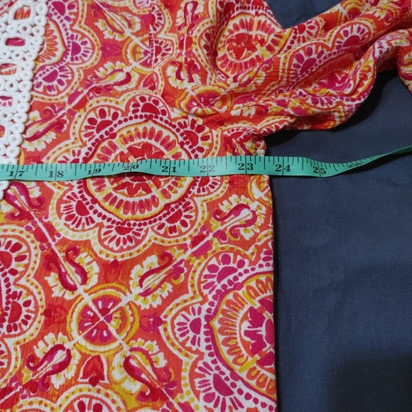 Papagallo Peplum Multi Color Top - Picture 11 of 15